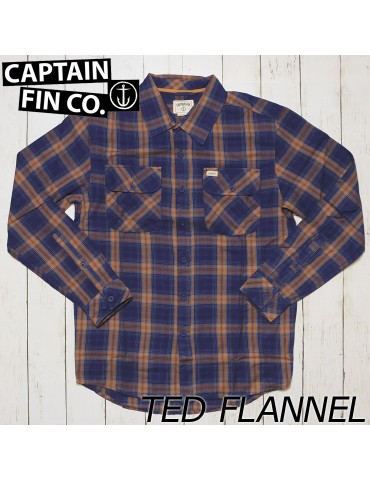 Captain Fin Ted Flannel - Blue