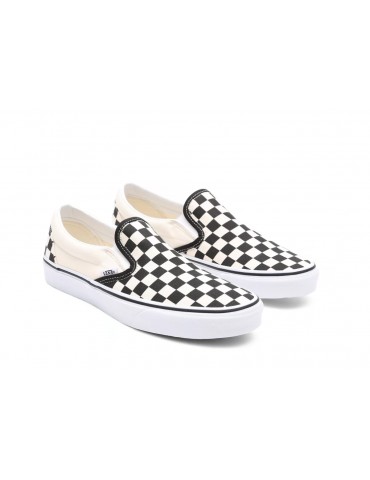 Vans Classic Slip On - Black&White Checkerboard/White